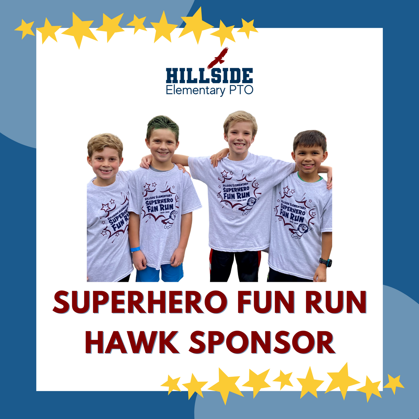 2025-2026 Fun Run Hawk Sponsor: $1,000